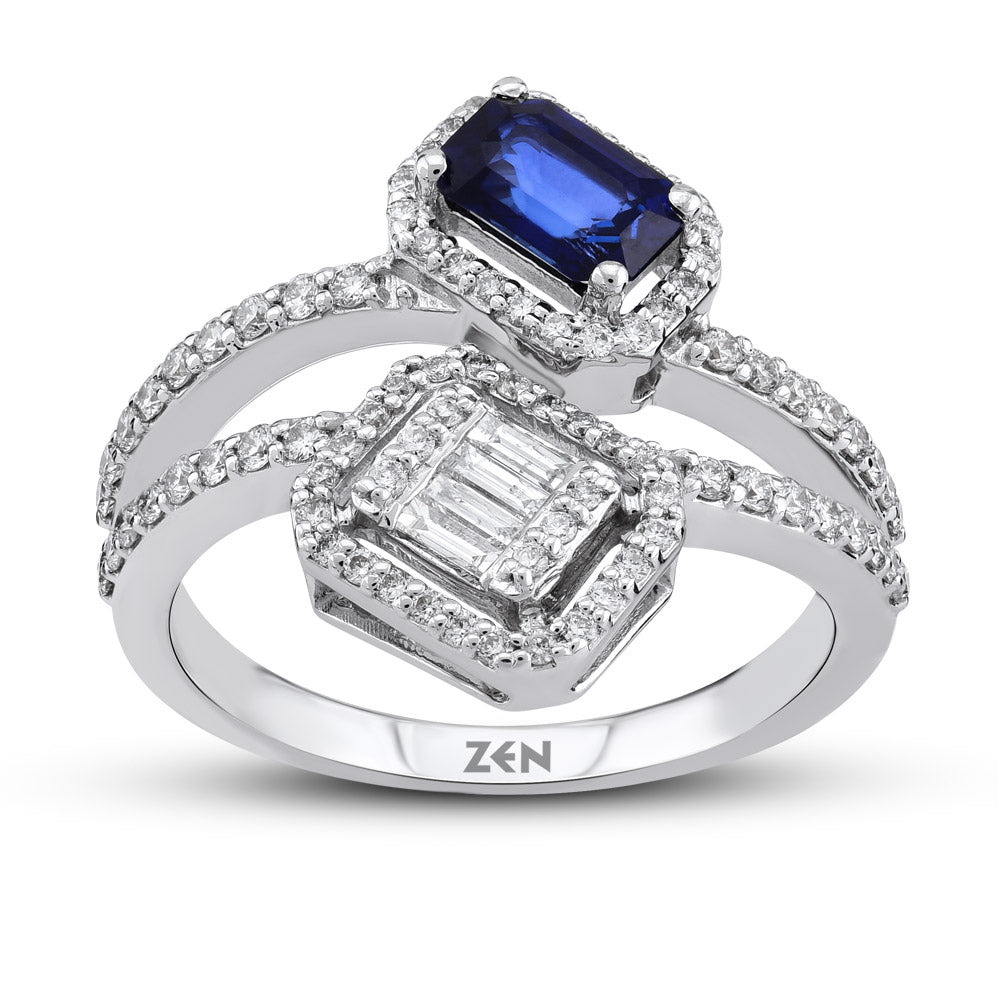 Sapphire Baguette Ring