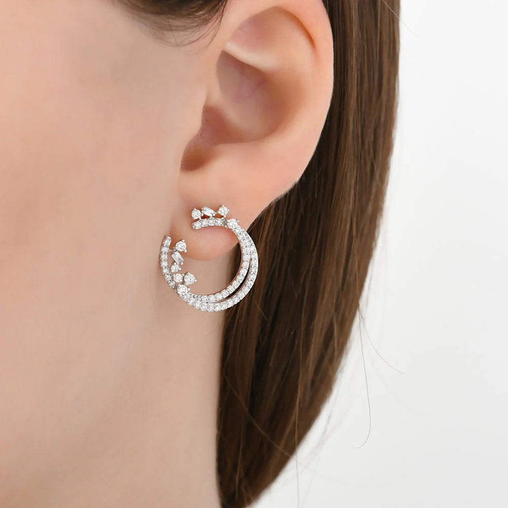 Diamond Design Earrings