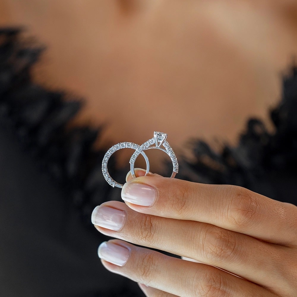 Diamond Twins Engagement Ring