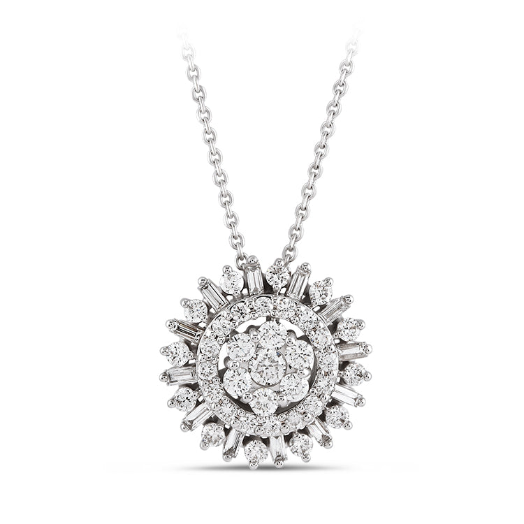 Baguette Diamond Necklace