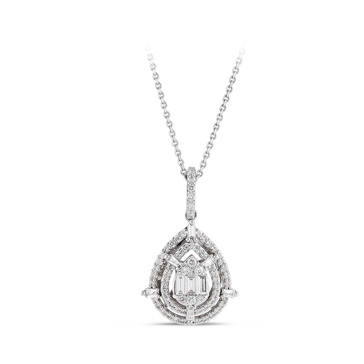 Baguette Diamond Necklace