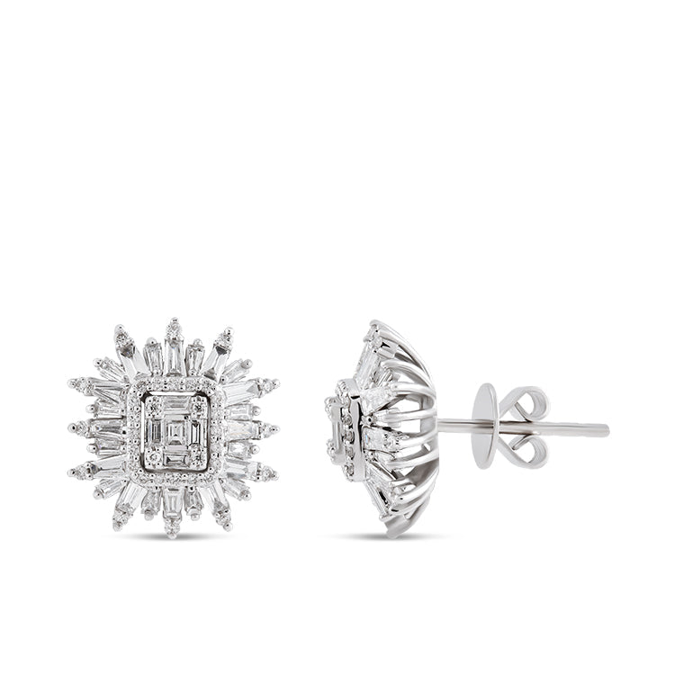 Baguette Diamond Earrings