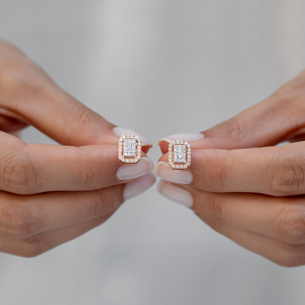 Harmony Stud Diamond Earrings