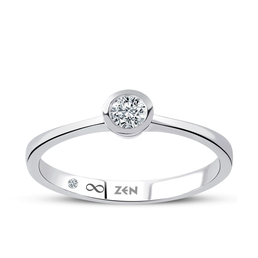 Solitaire Diamond Engagement Ring