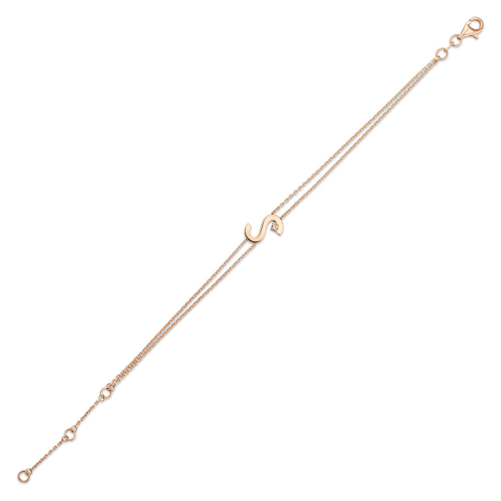 Diamond Initial Bracelet S