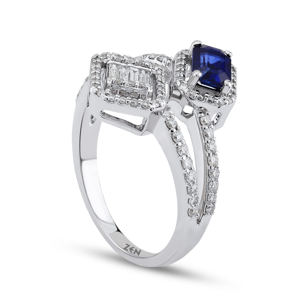 Sapphire Baguette Ring