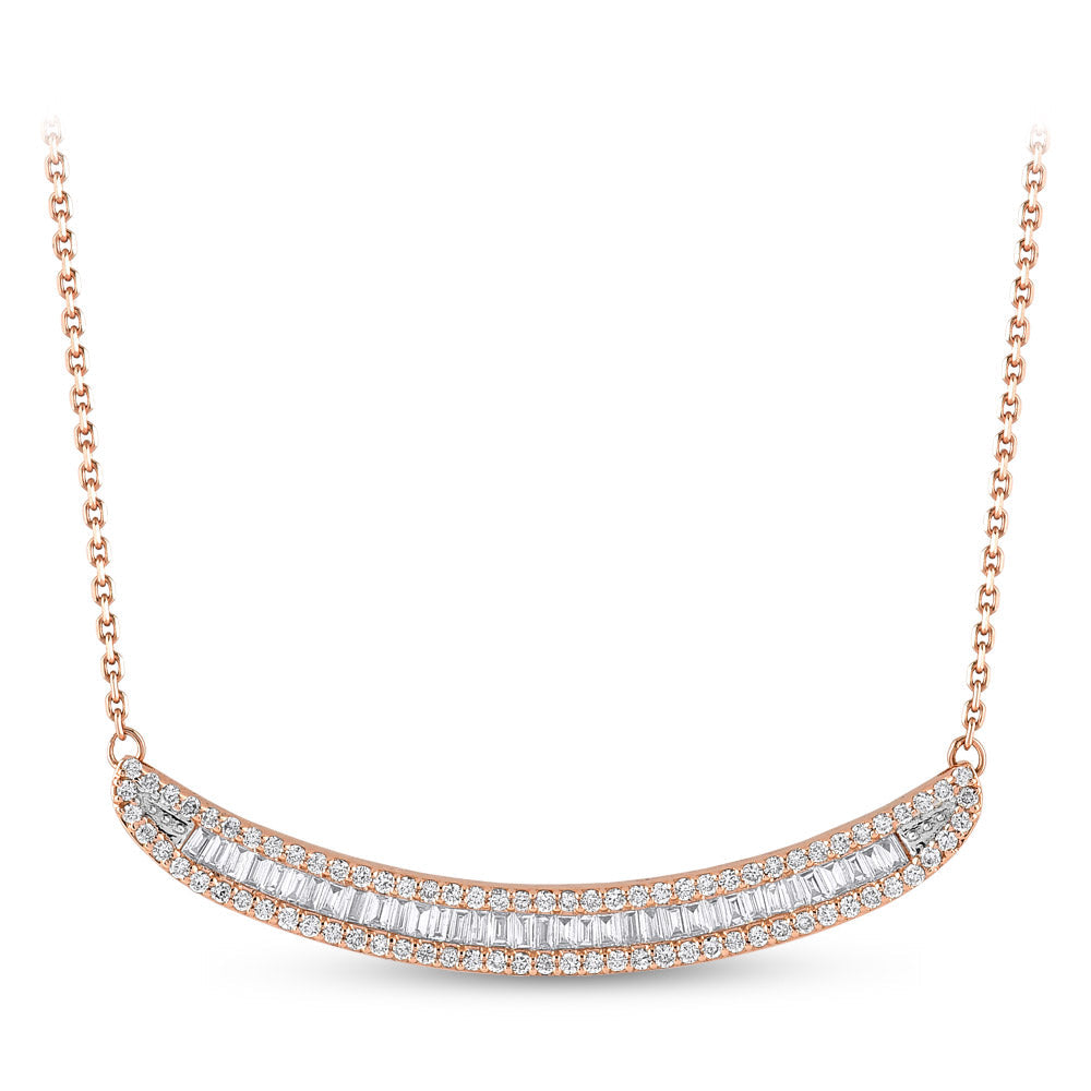 Baguette Diamond Necklace
