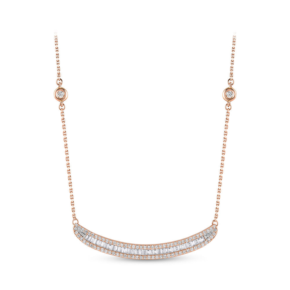 Baguette Diamond Necklace