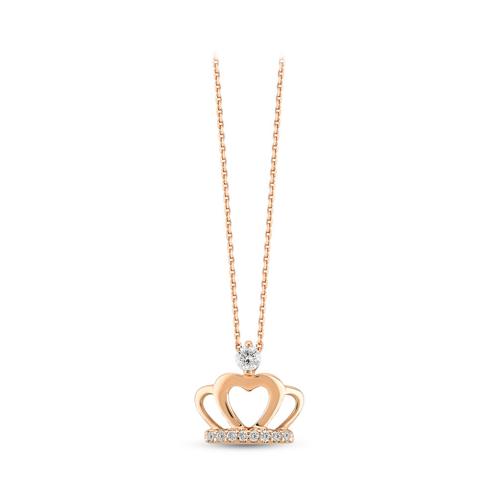 Crown Diamond Necklace