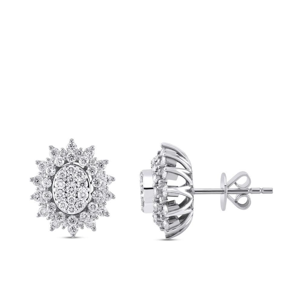 Design Diamond Stud Earrings