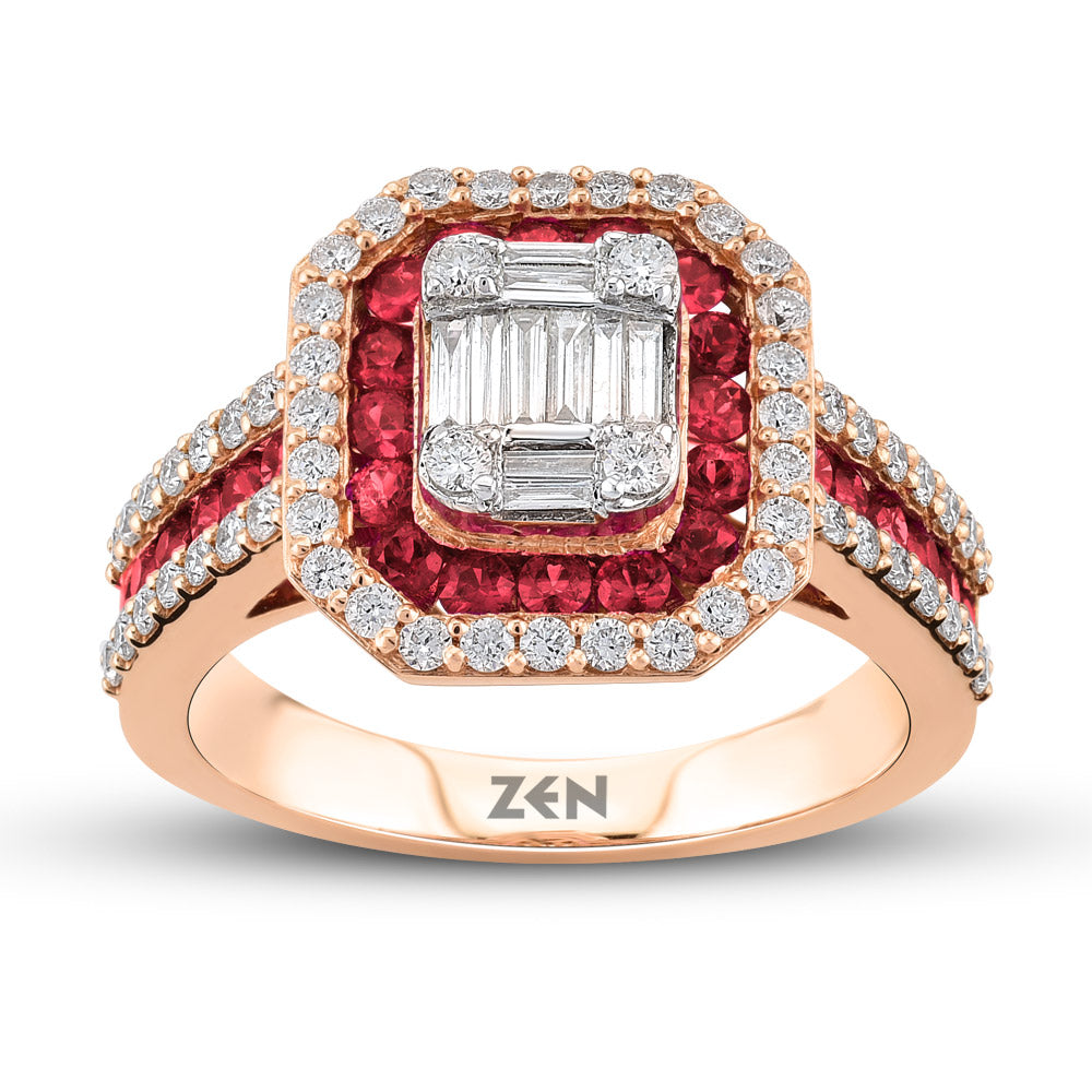 Ruby Baguette Ring
