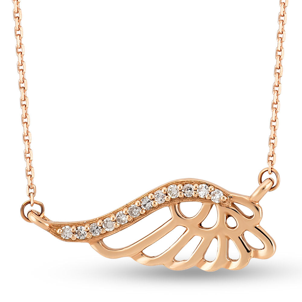 Diamond Angel Wing Necklace