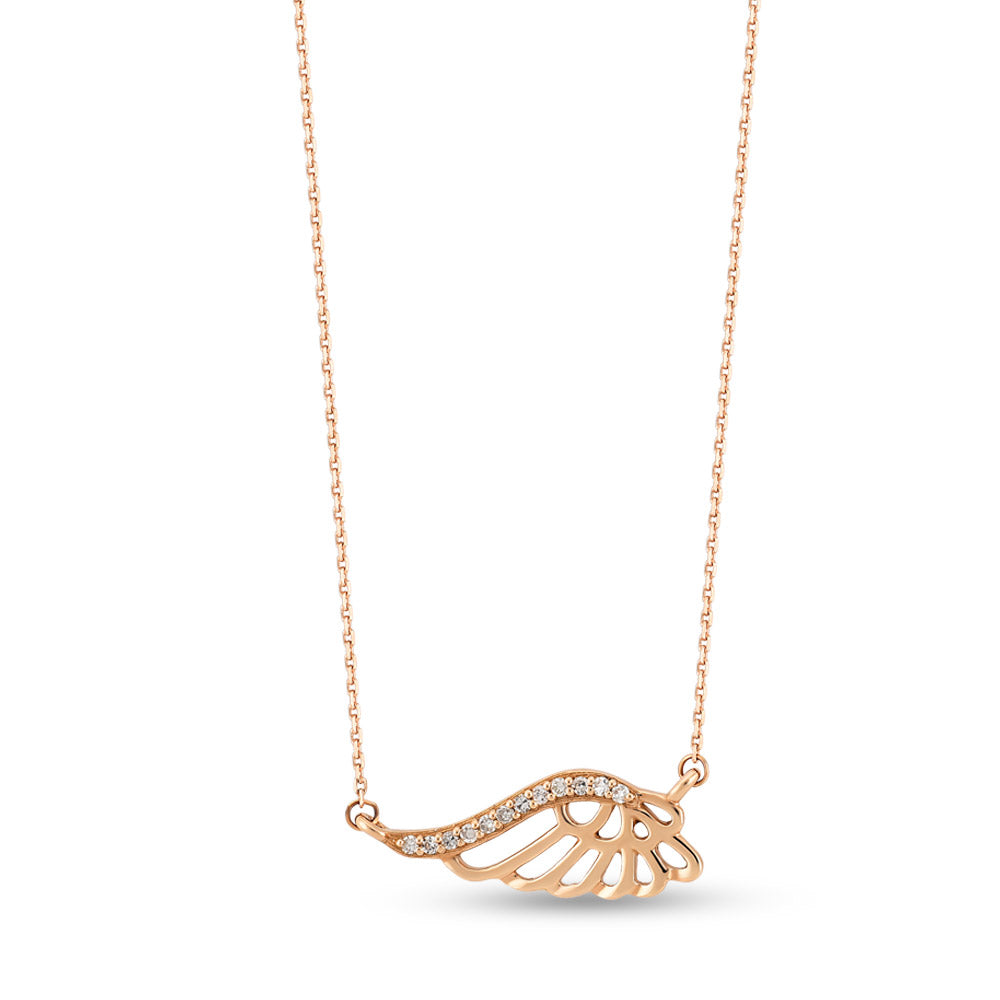 Diamond Angel Wing Necklace