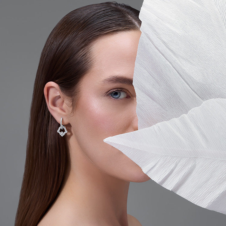 Tulip Diamond Earrings