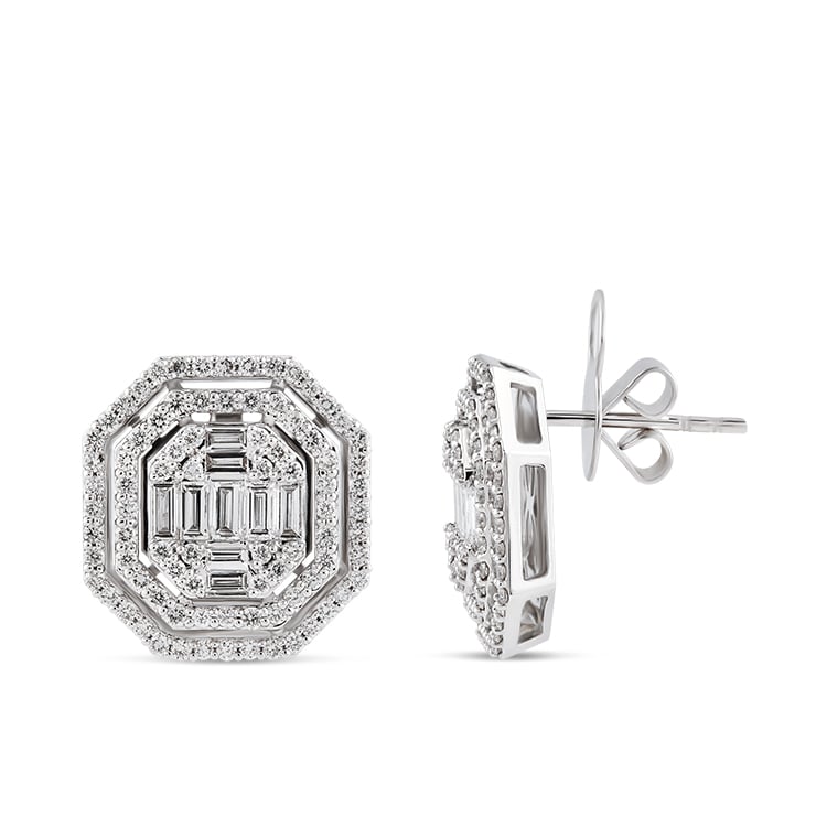Baguette Diamond Earrings