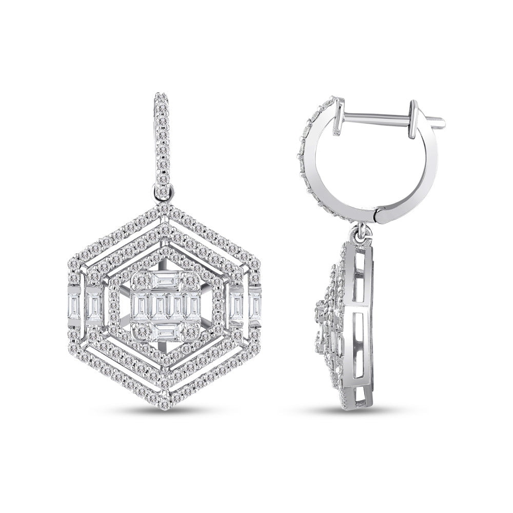 Diamond Design Earrings