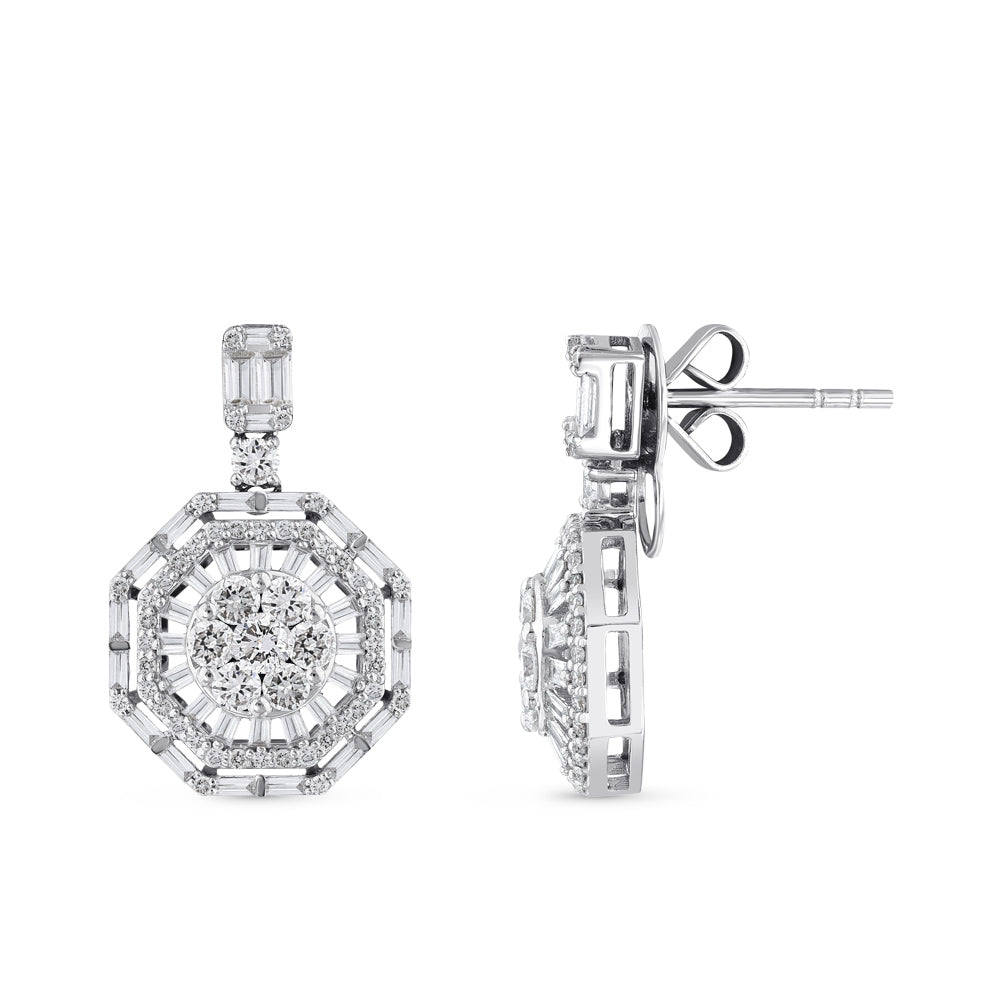 Diamond Design Earrings