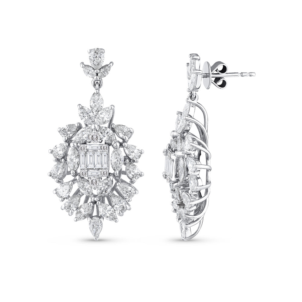Diamond Design Earrings