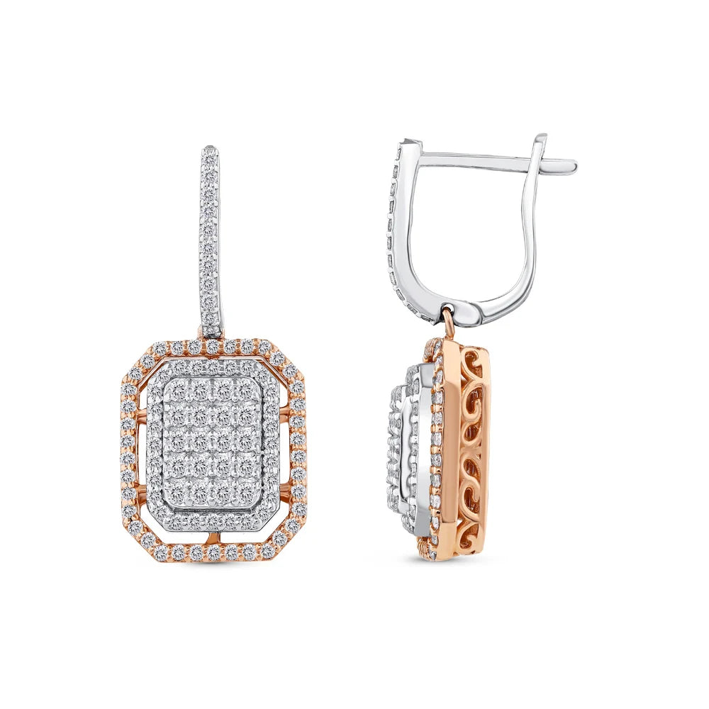 Diamond Harmony Stud Earrings