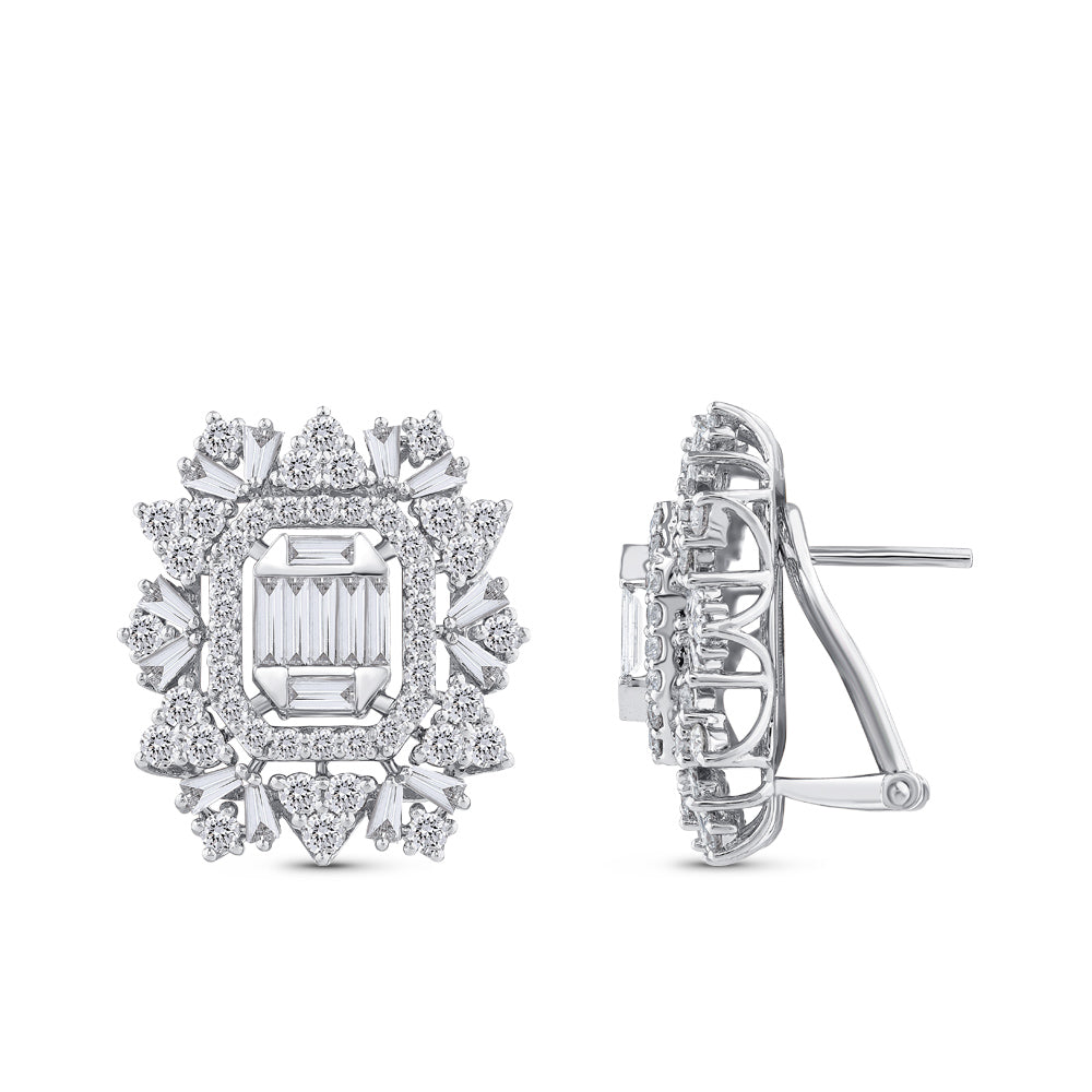 Diamond Design Earrings