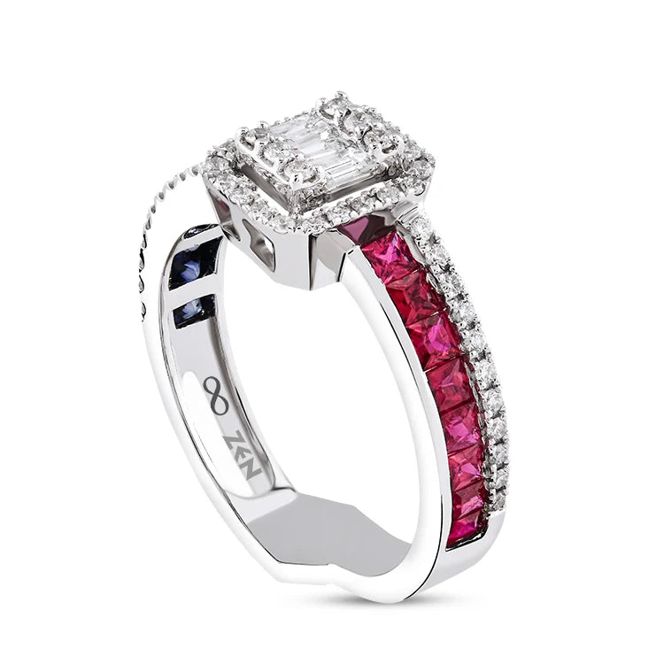Sapphire Ruby Ring