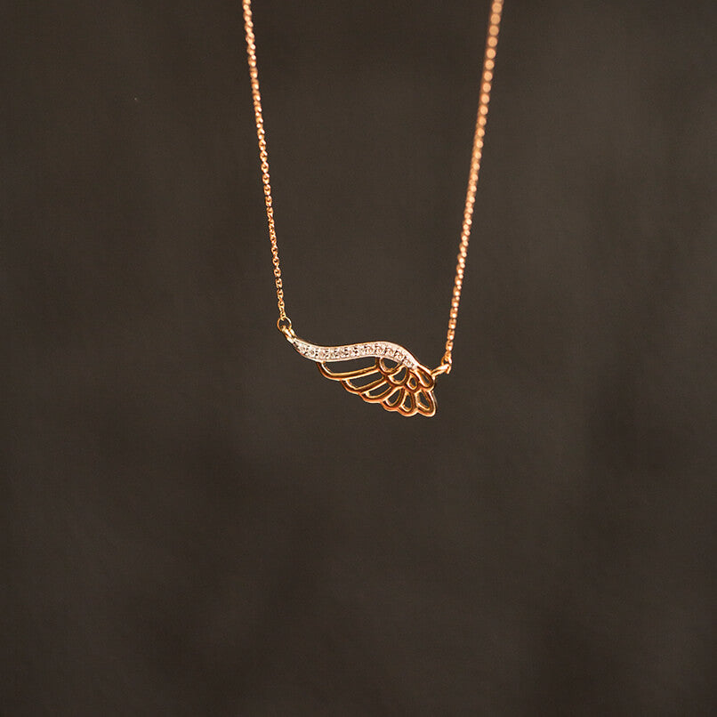 Diamond Angel Wing Necklace