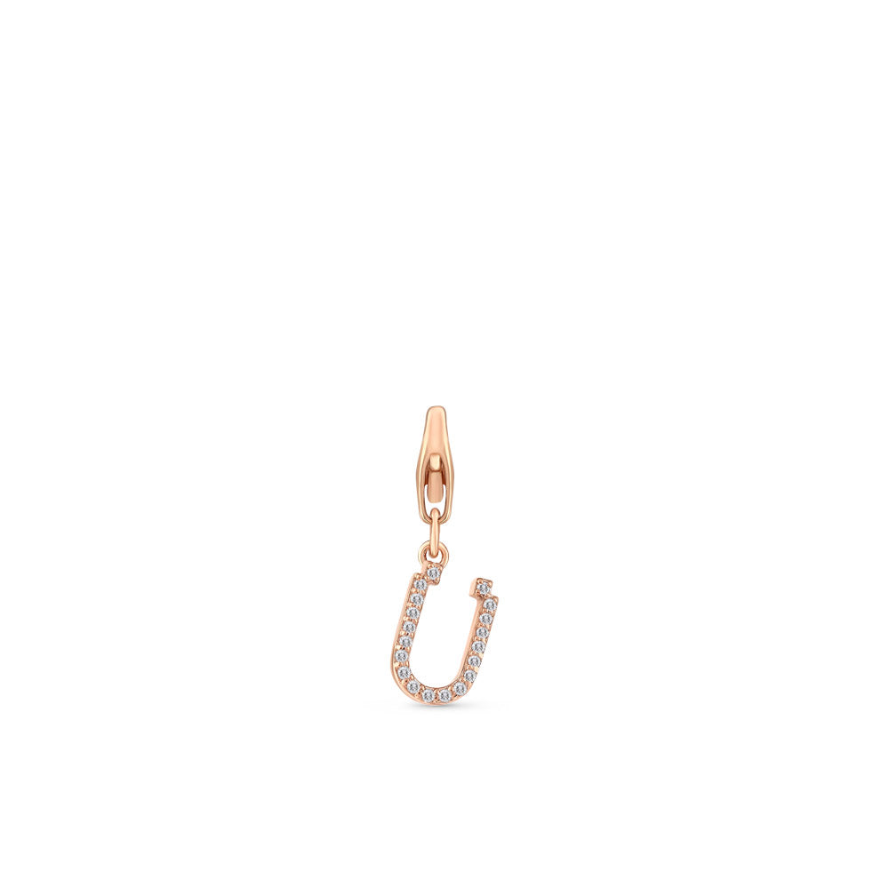 Diamond Initial Charm Ü