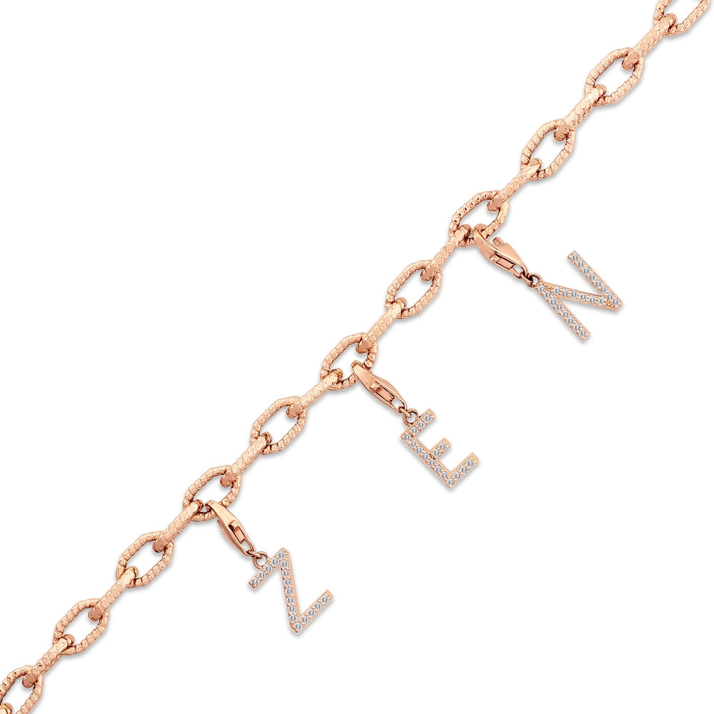 Diamond Initial Charm Ü