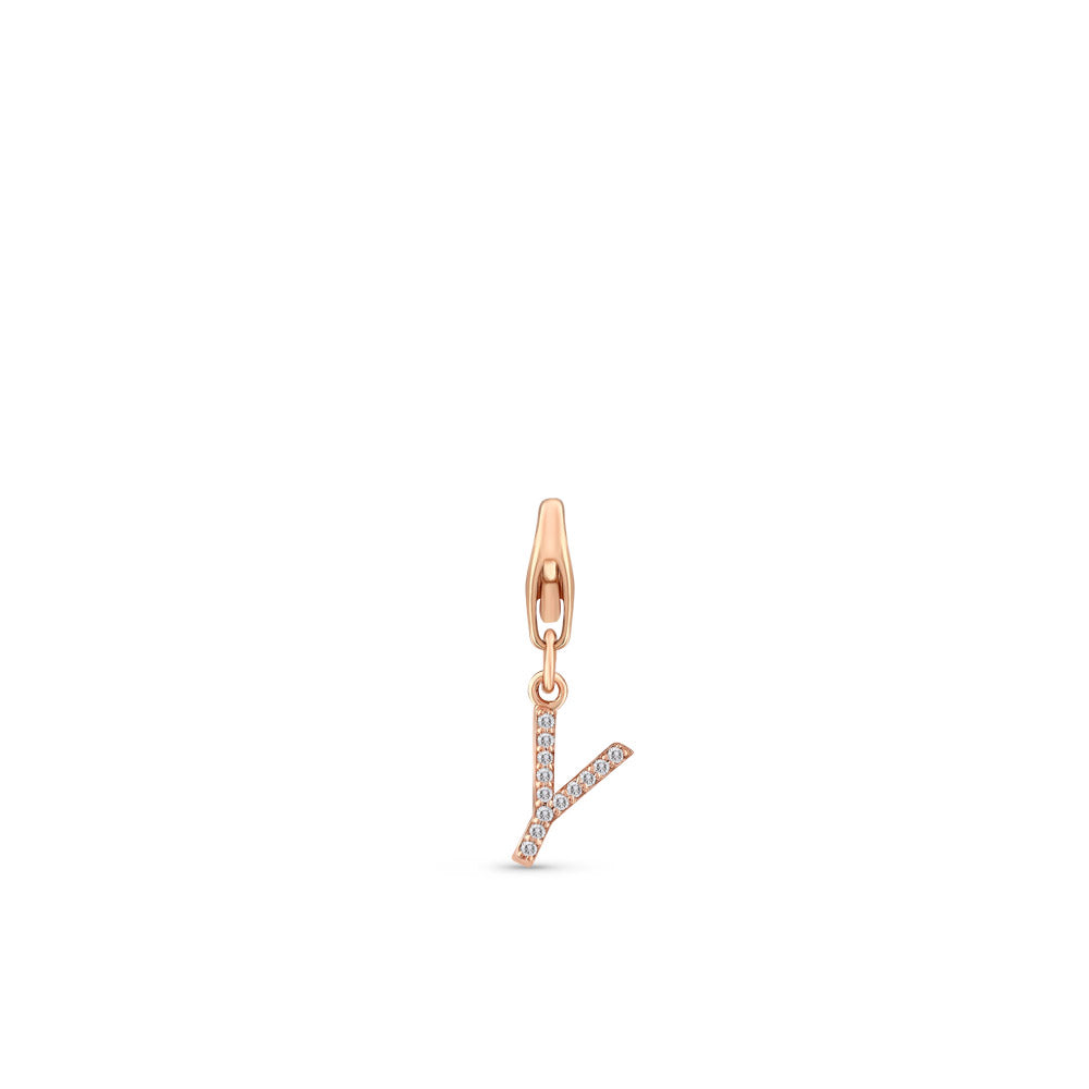 Diamond Initial Charm Y