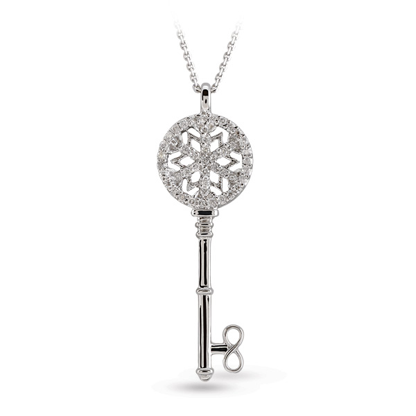 Luck Key Diamond Necklace