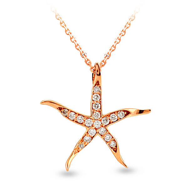 Starfish Diamond Necklace