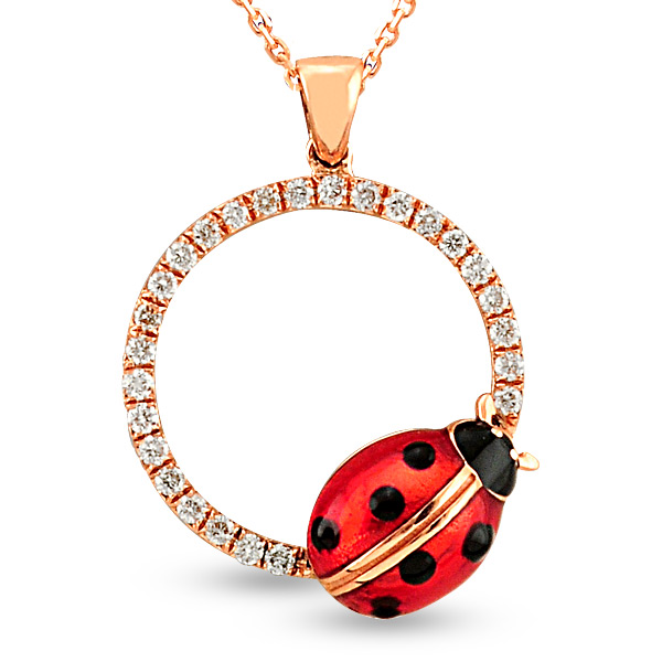 Ladybird Diamond Necklace