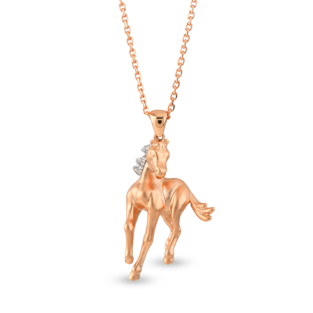 Horse Diamond Necklace