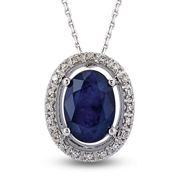 Diamond Sapphire Necklace