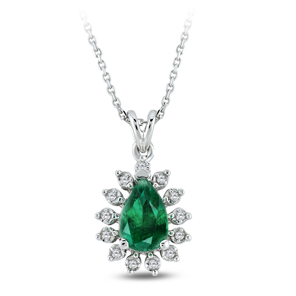 Diamond Emerald Necklace