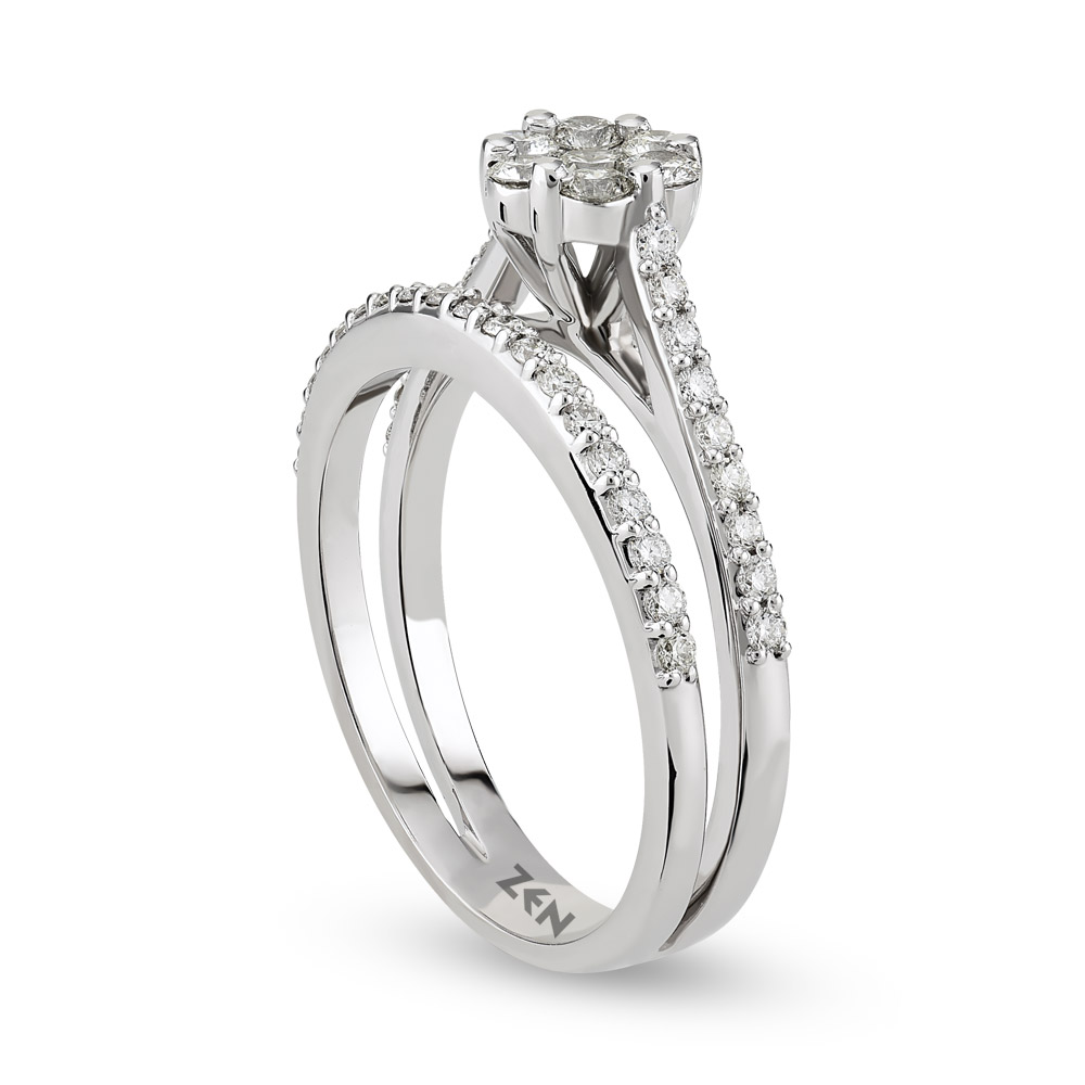 0.62 ct Reina and Eternity Diamond Ring