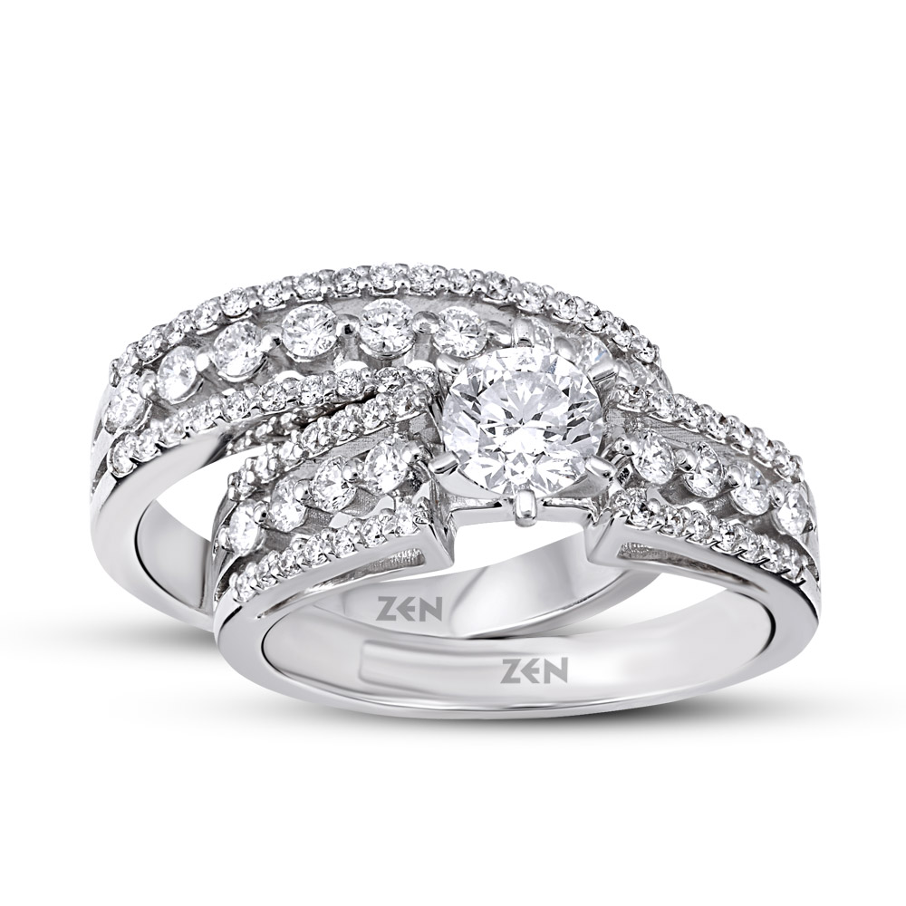 Twins Dual Solitaire Diamond Ring